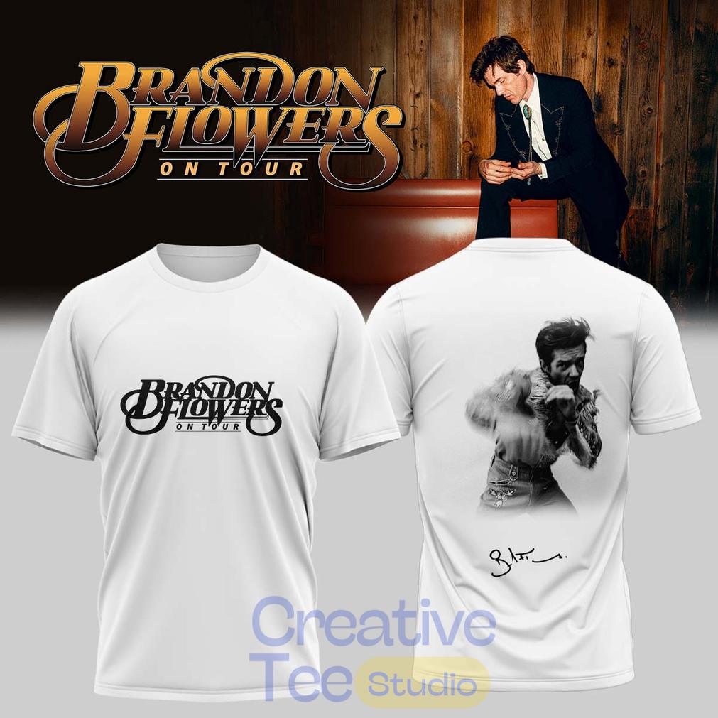Brandon Flowers On Tour 2026 Signature White Edition Tee