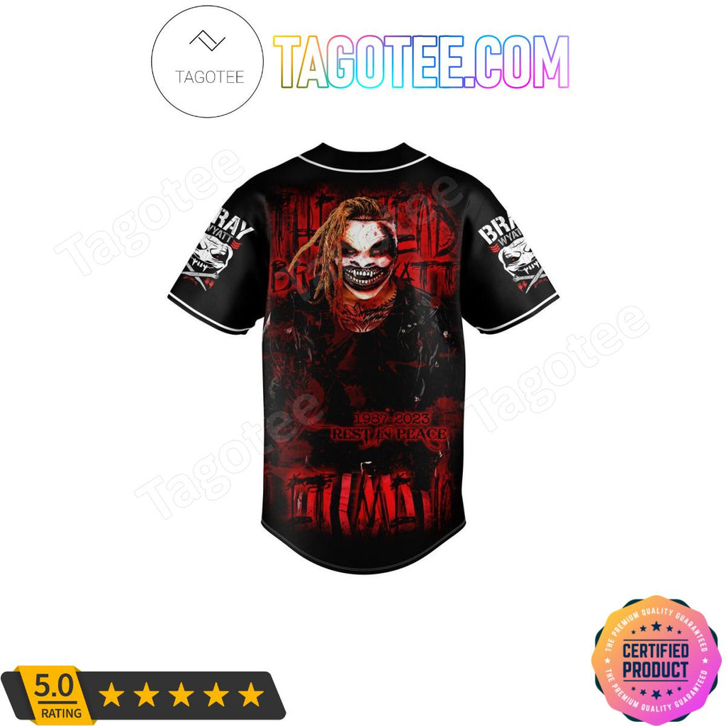 Bray Wyatt Find Me Rest In Peace Baseball Jersey