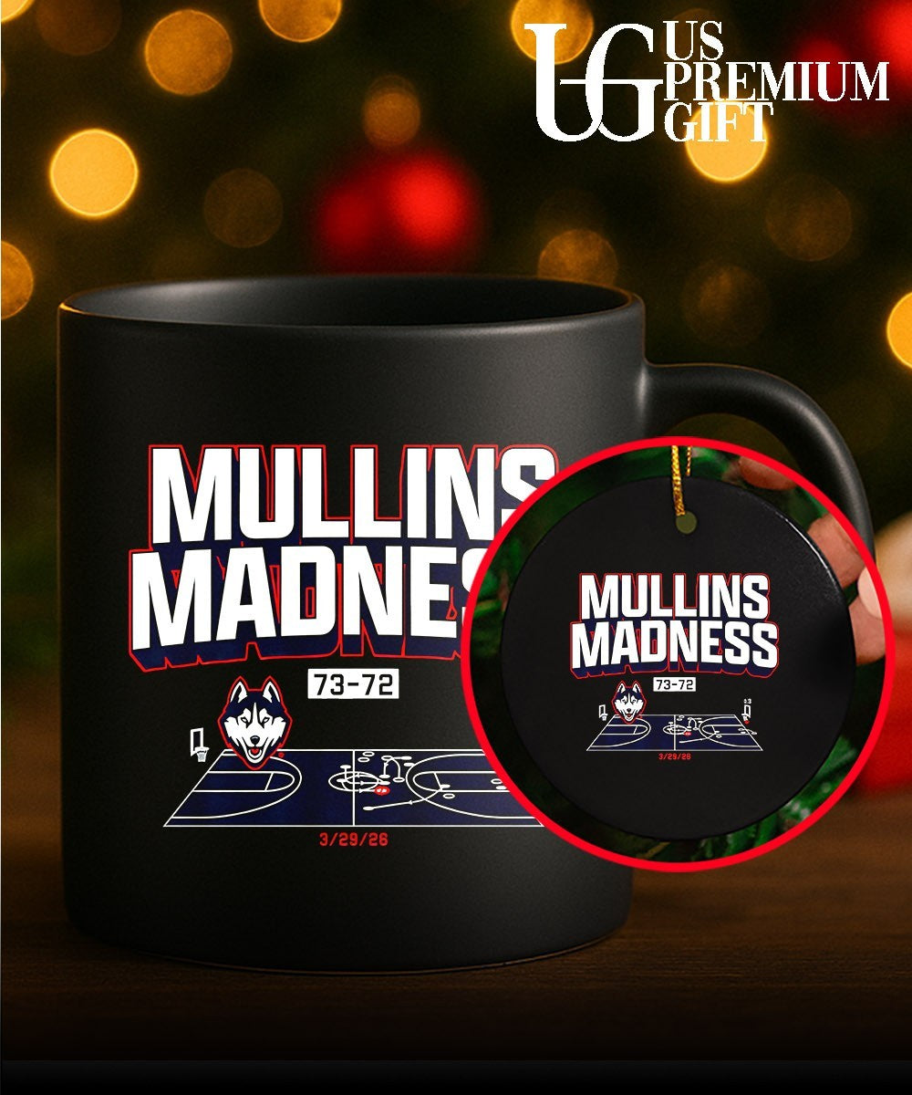 Braylon Mullins Madness UConn Huskies men’s basketball shot diagram shirt