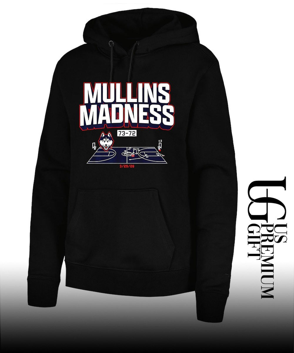 Braylon Mullins Madness UConn Huskies men’s basketball shot diagram shirt
