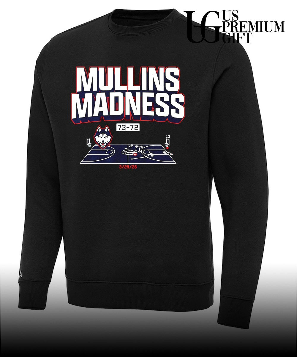 Braylon Mullins Madness UConn Huskies men’s basketball shot diagram shirt