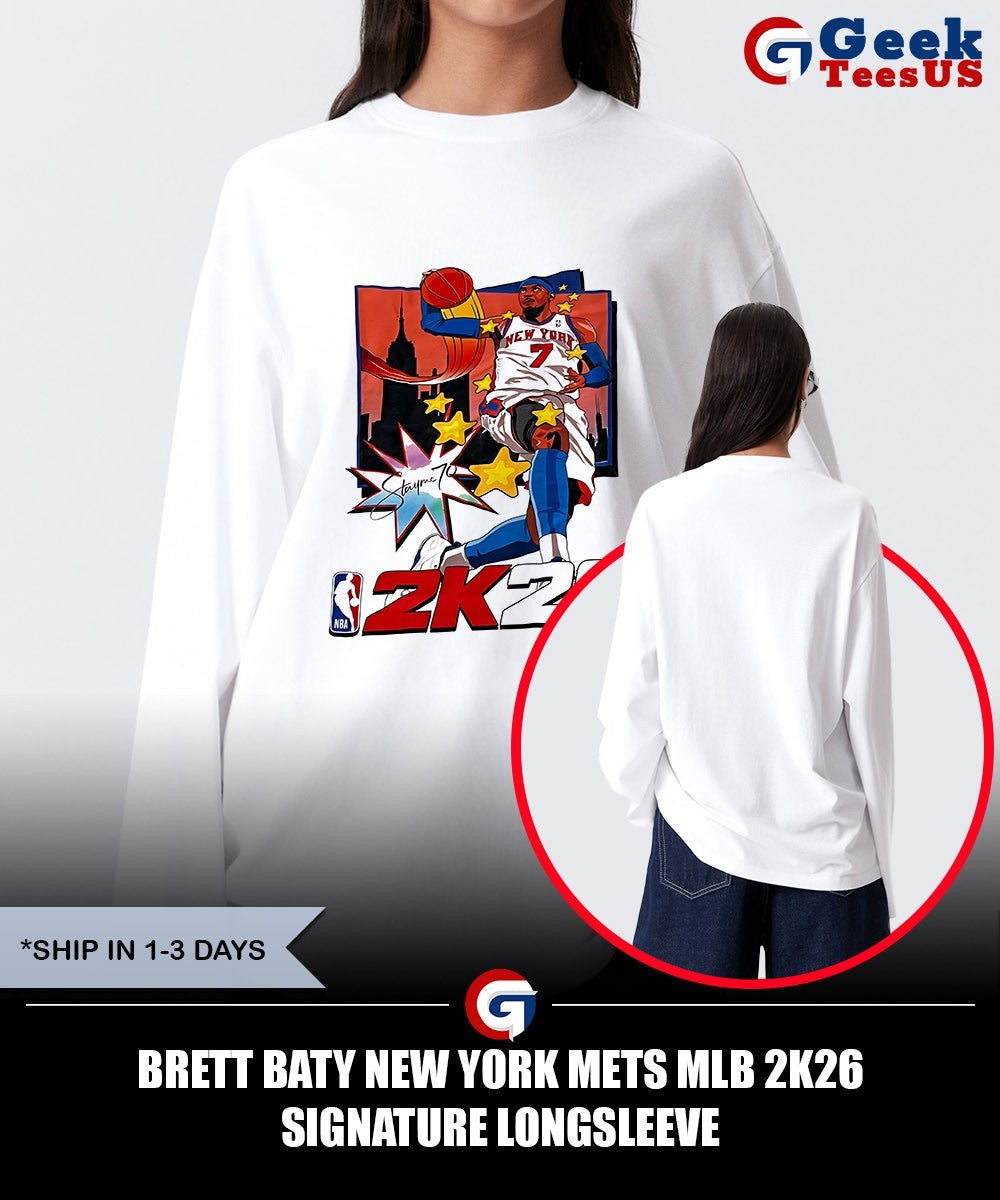 Brett Baty New York Mets MLB 2K26 signature shirt