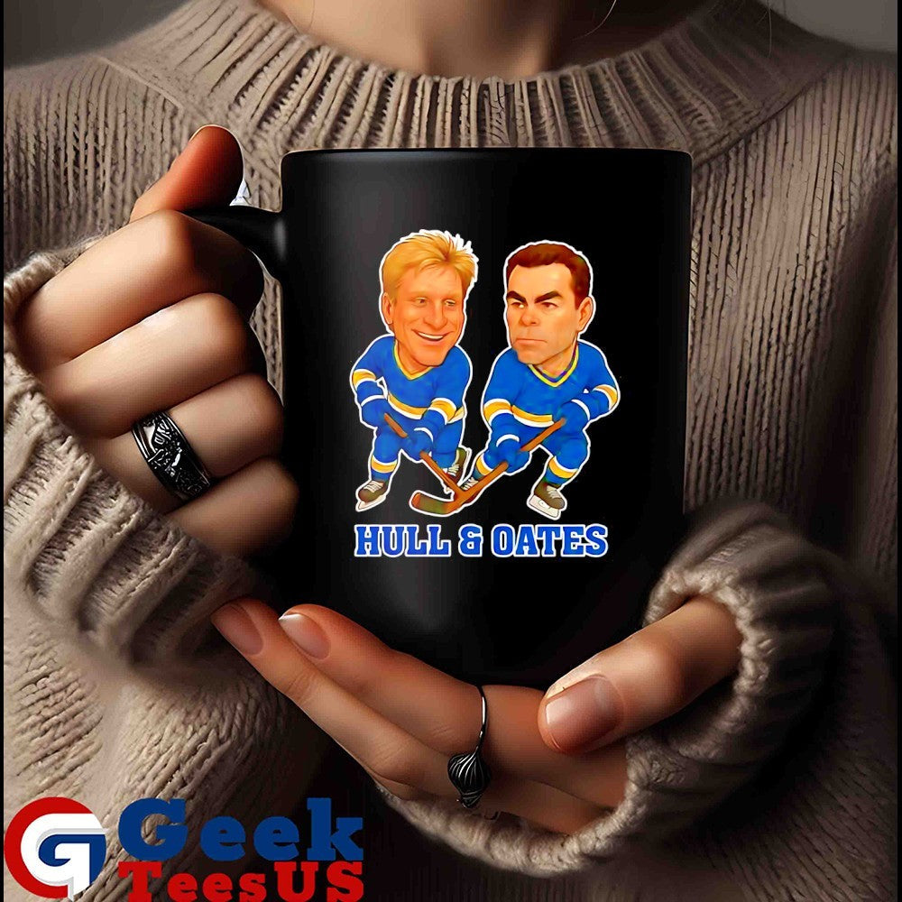 Brett Hull and Adam Oates Hull and Oates Hockey caricatures shirt