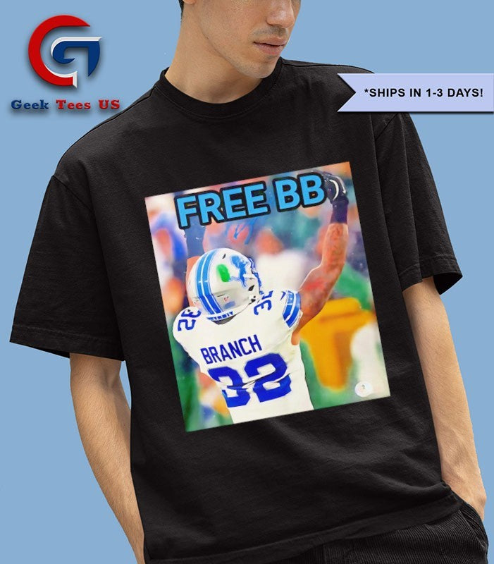 Brian Branch Detroit Lions Free BB shirt