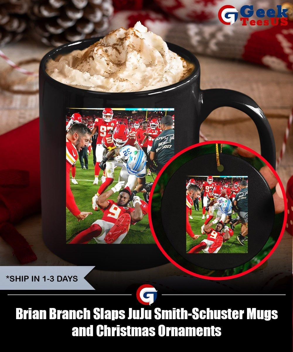 Brian Branch Slaps JuJu Smith-Schuster shirt