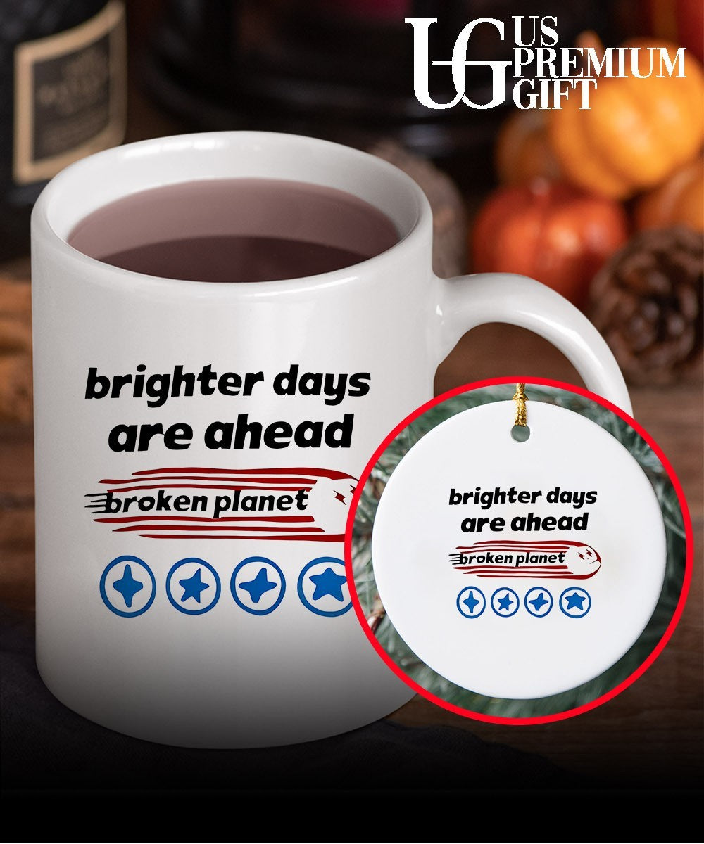 Brighter days are ahead broken plane shirt