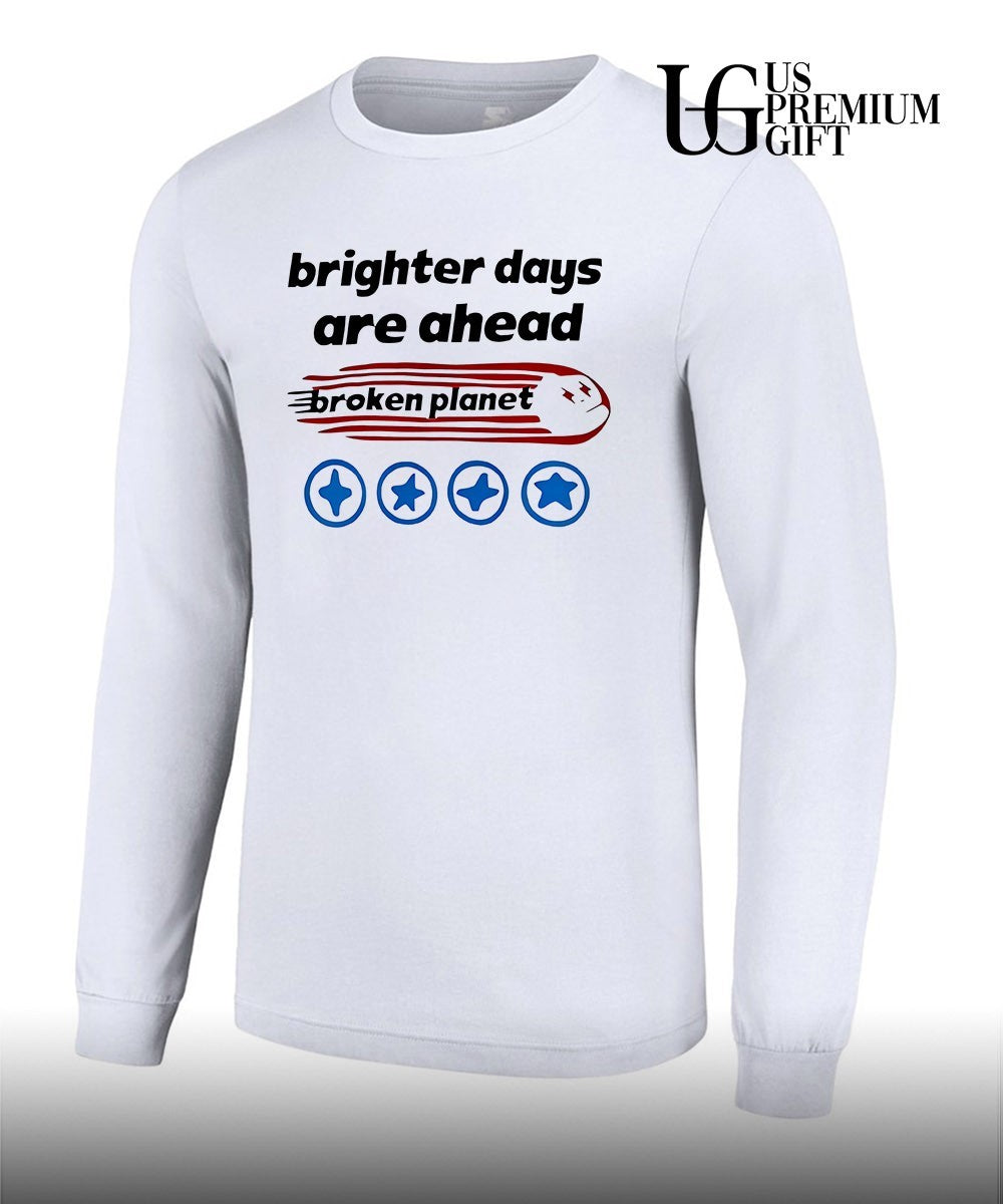 Brighter days are ahead broken plane shirt