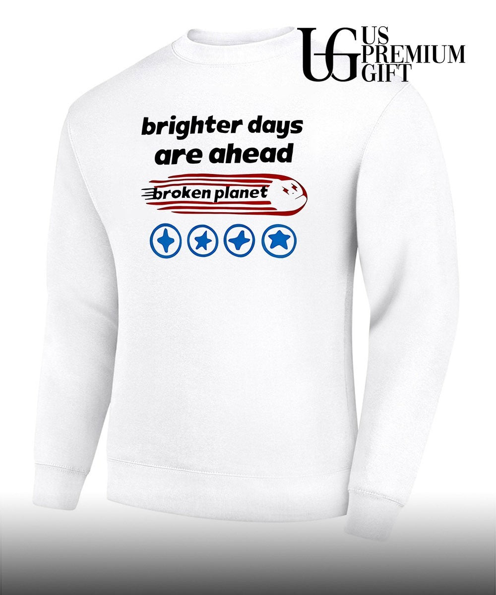 Brighter days are ahead broken plane shirt
