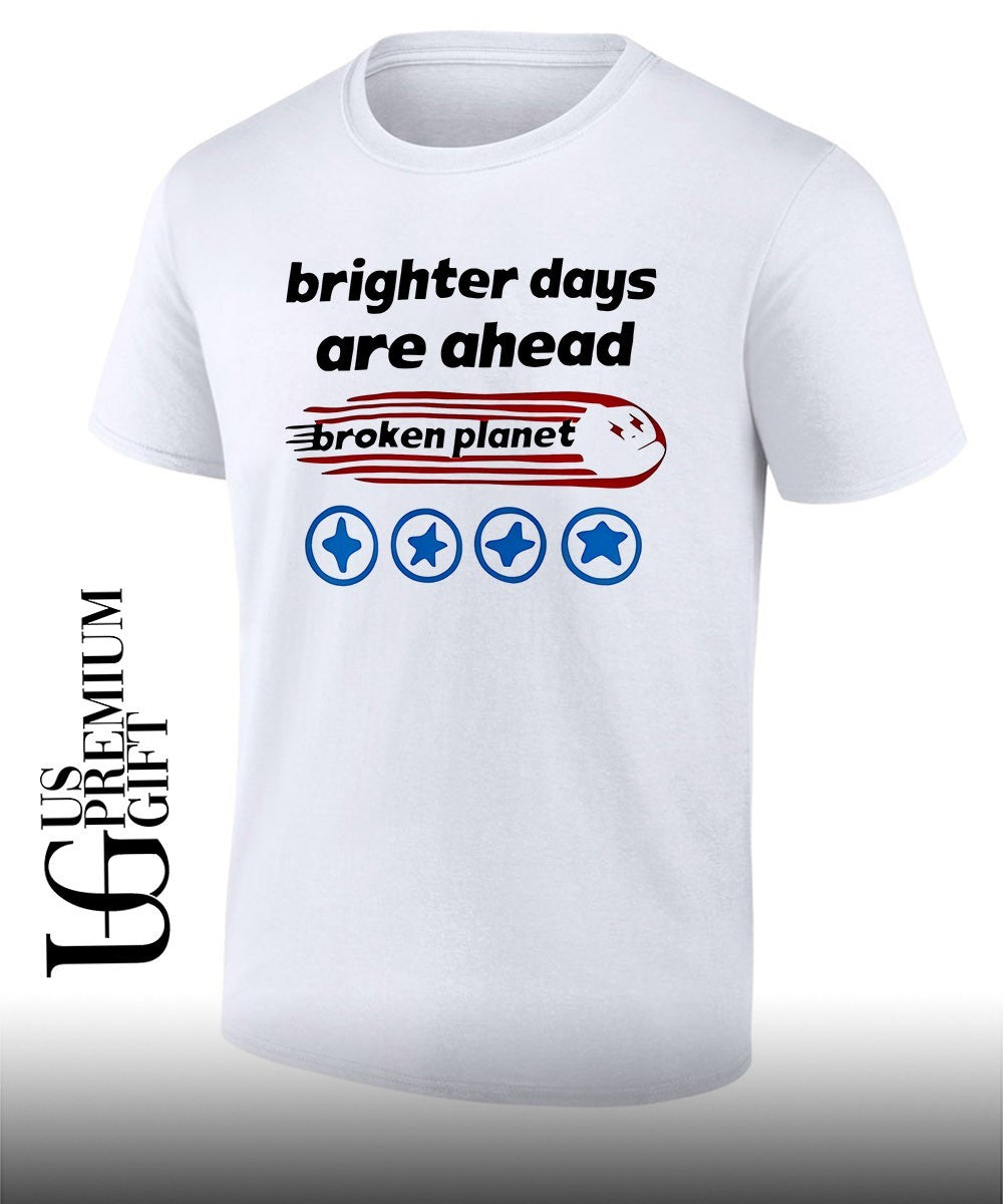 Brighter days are ahead broken plane shirt