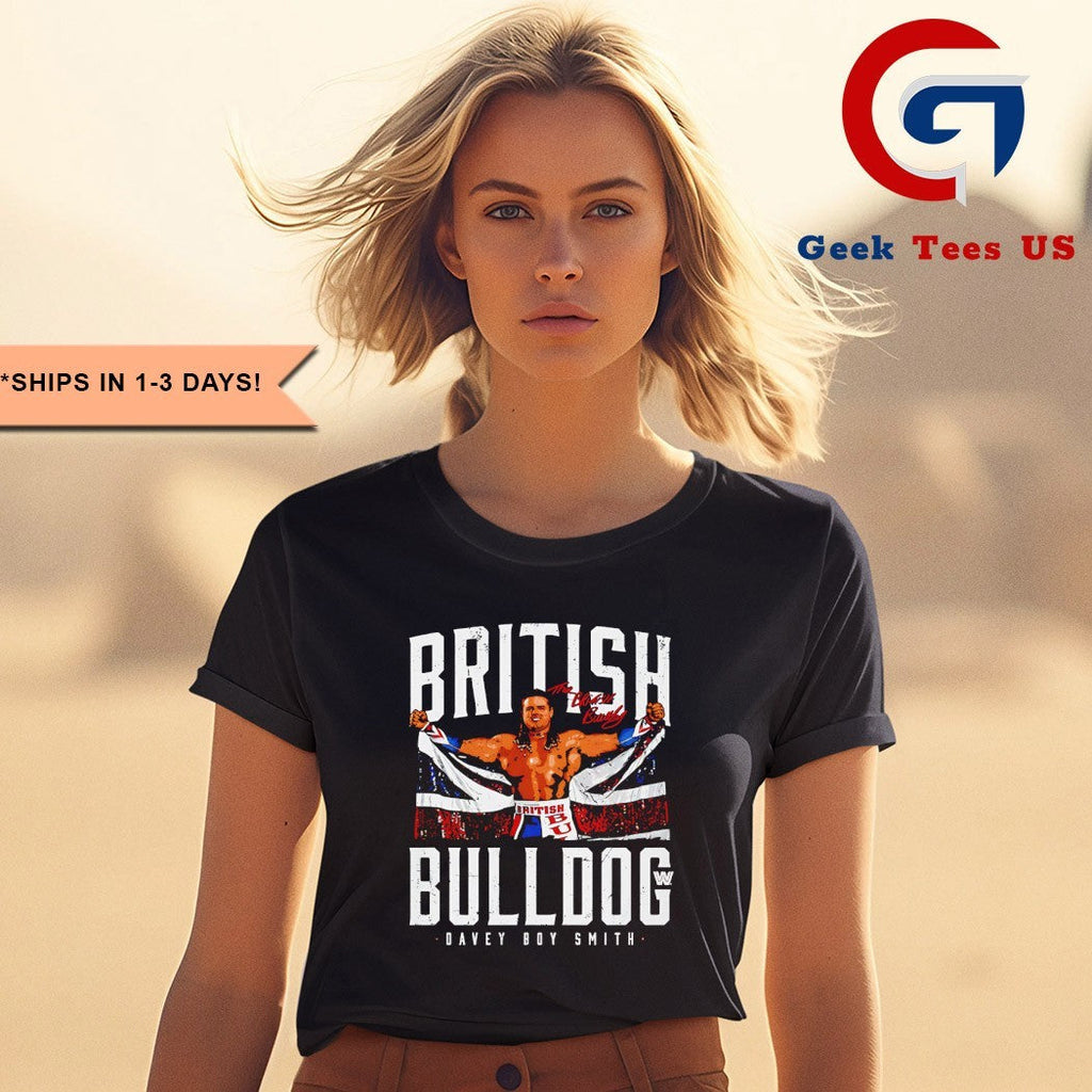 British Bulldog Davey Boy Smith signature shirt
