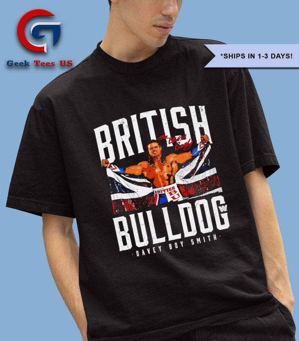 British Bulldog Davey Boy Smith signature shirt