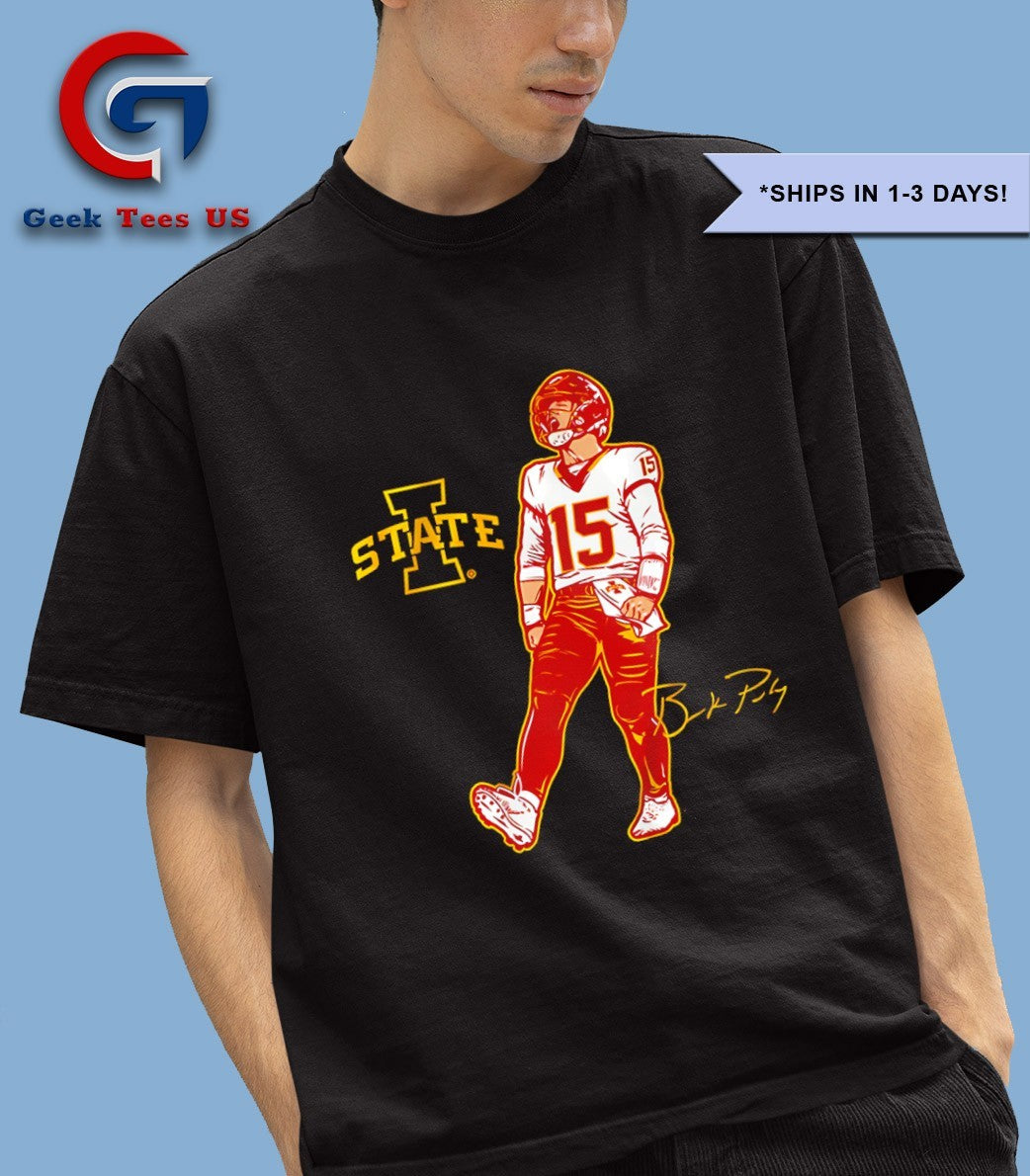 Brock Purdy Iowa State Cyclones football superstar pose signature shirt