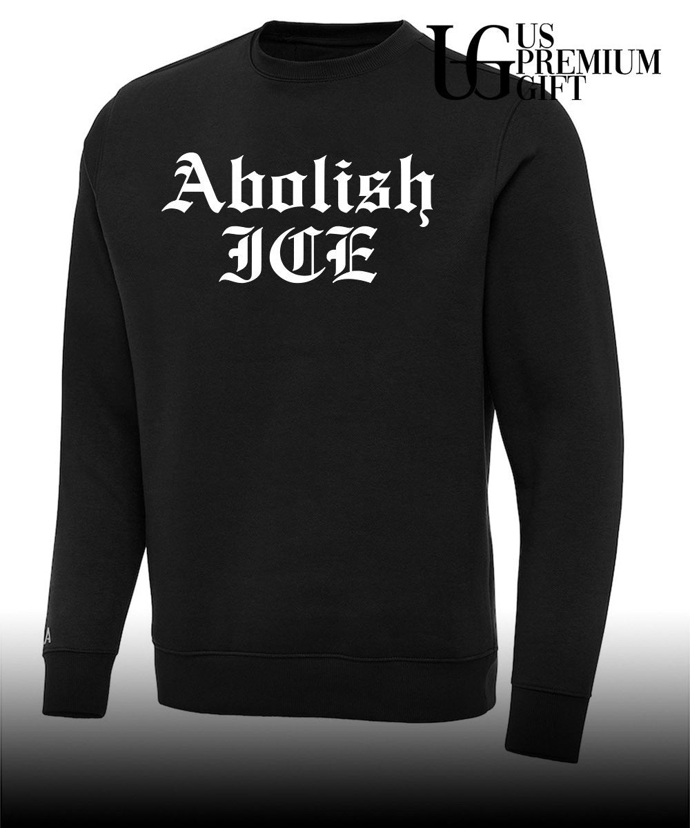 Brody King wearing Abolish ICE shirt