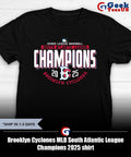 Brooklyn Cyclones MLB South Atlantic League Champions 2025 shirt