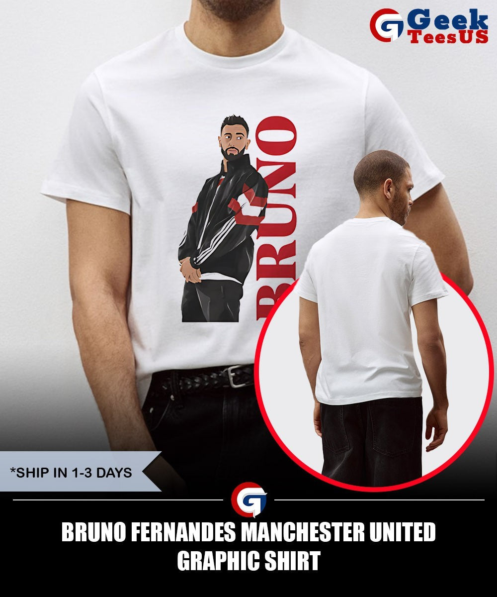 Bruno Fernandes Manchester united graphic shirt