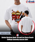 Brutus Buckeye Hook ’em and Lee Corso Coach College Gameday mascot shirt