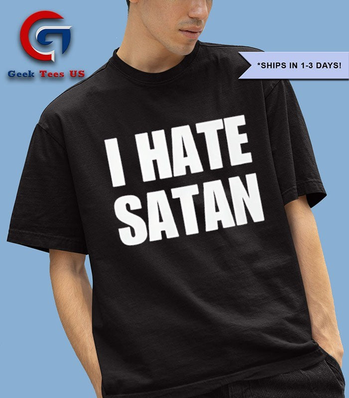 Bryce Crawford I hate Satan shirt