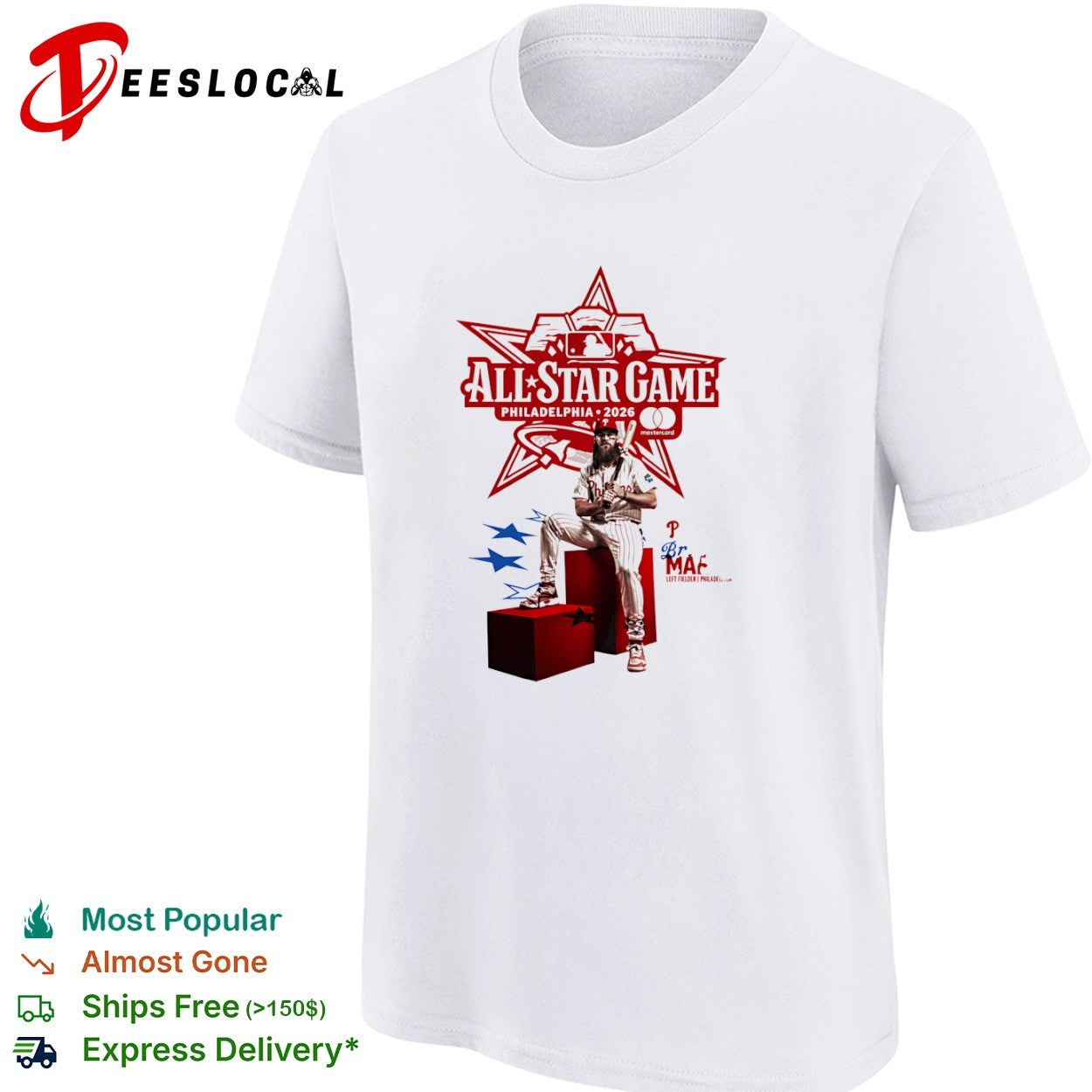 Bryce Harper Philadelphia Phillies 2026 All-Star Game shirt