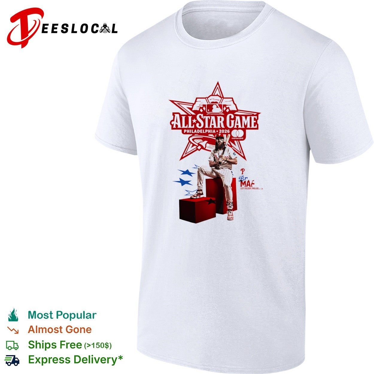 Bryce Harper Philadelphia Phillies 2026 All-Star Game shirt