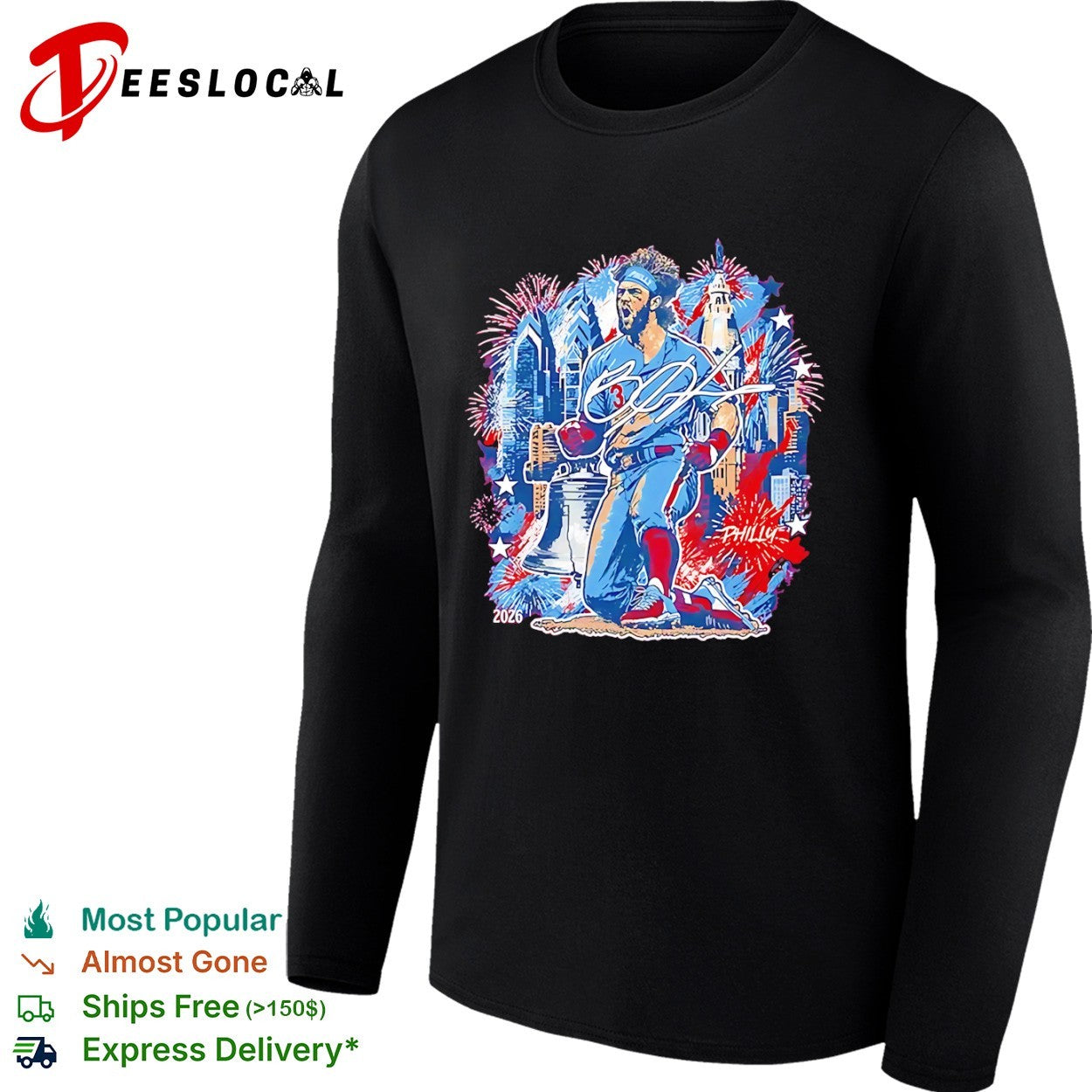 Bryce Harper Philadelphia Phillies 2026 Signature shirt