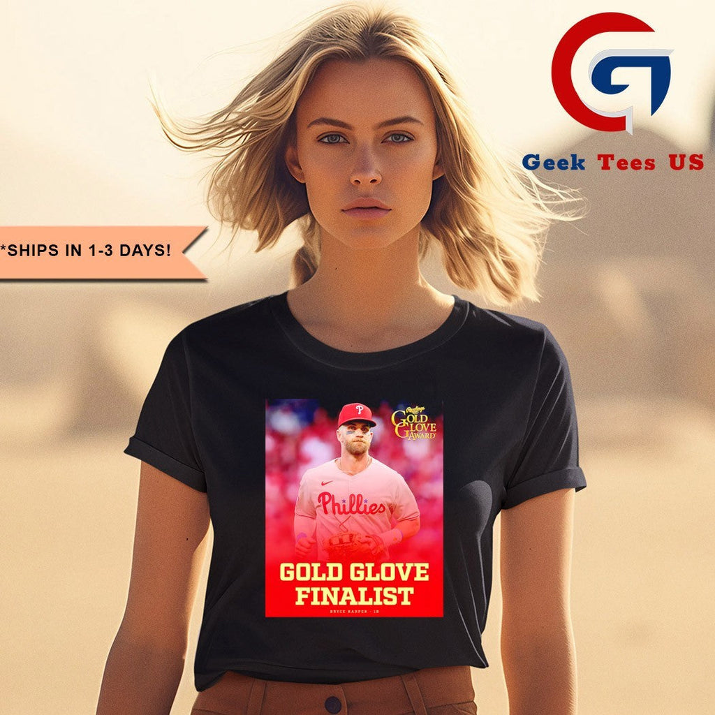 Bryce Harper Philadelphia Phillies baseball Rawlings Gold Glove Award shirt