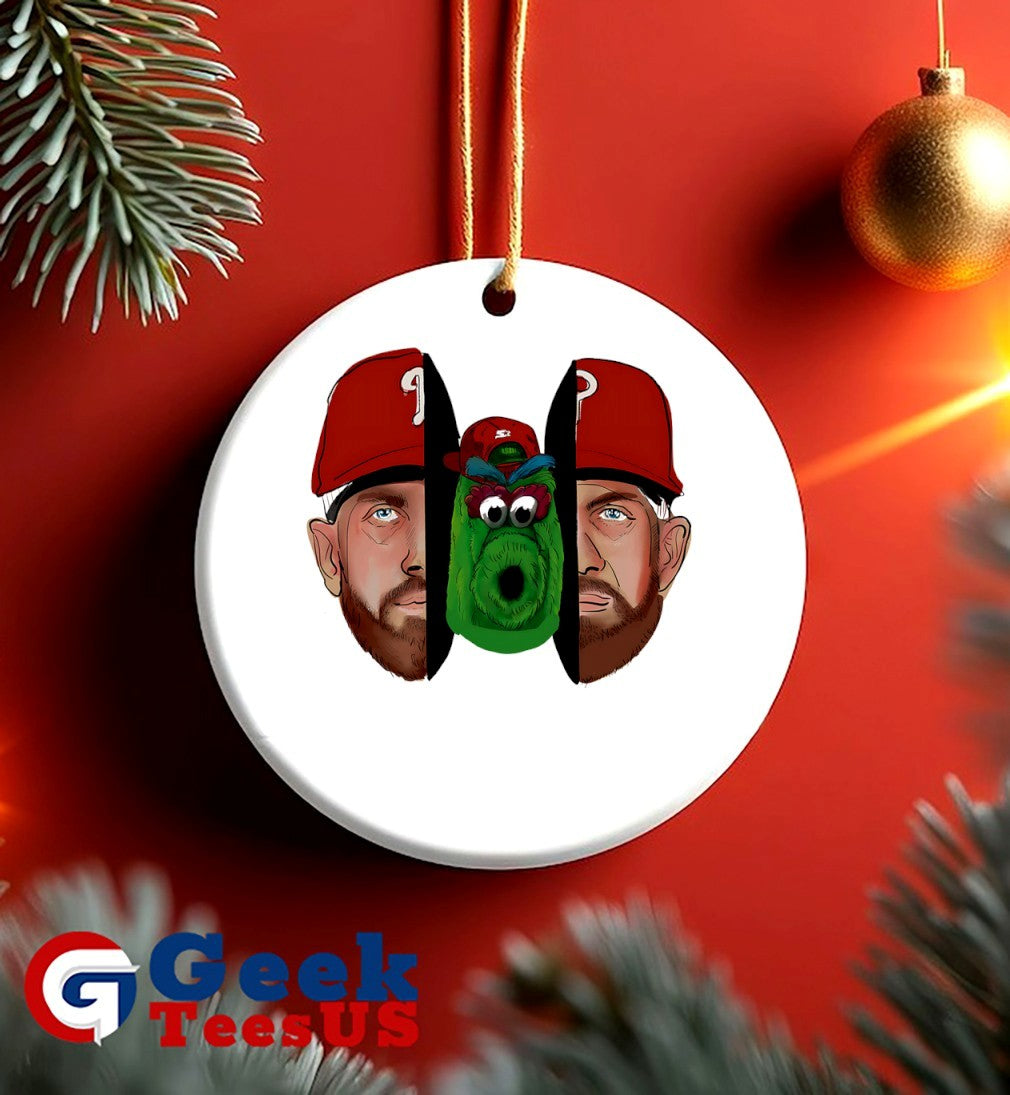 Bryce Harper split face Phillie Phanatic shirt