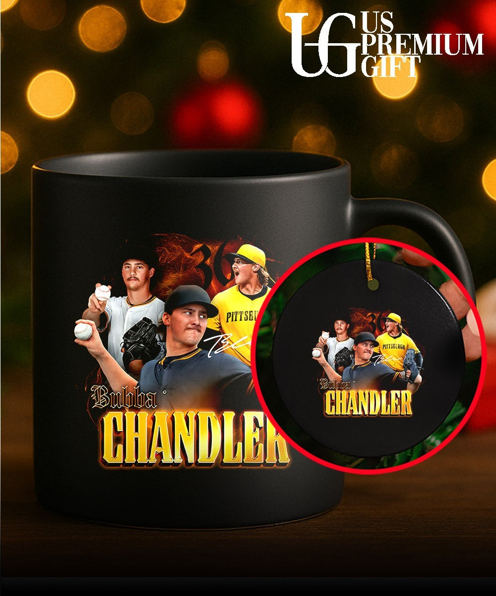 Bubba Chandler Pittsburgh Pirates baseball Photocollage signature shirt