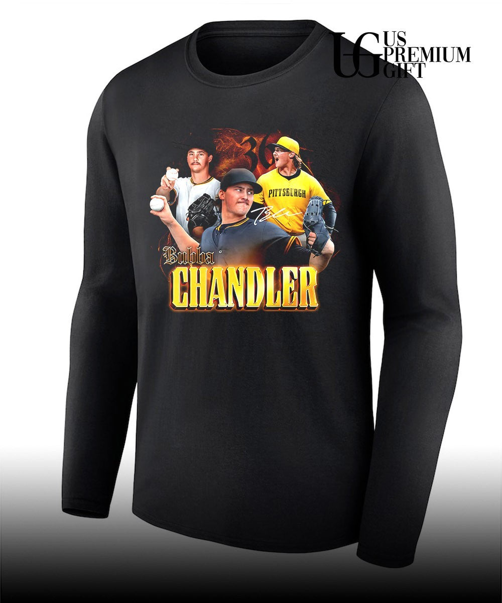Bubba Chandler Pittsburgh Pirates baseball Photocollage signature shirt