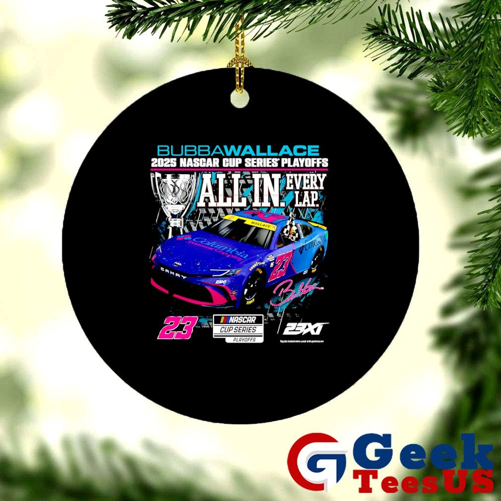 Bubba Wallace 23XI Racing 2025 NASCAR Cup Series Playoffs Columbia graphic shirt