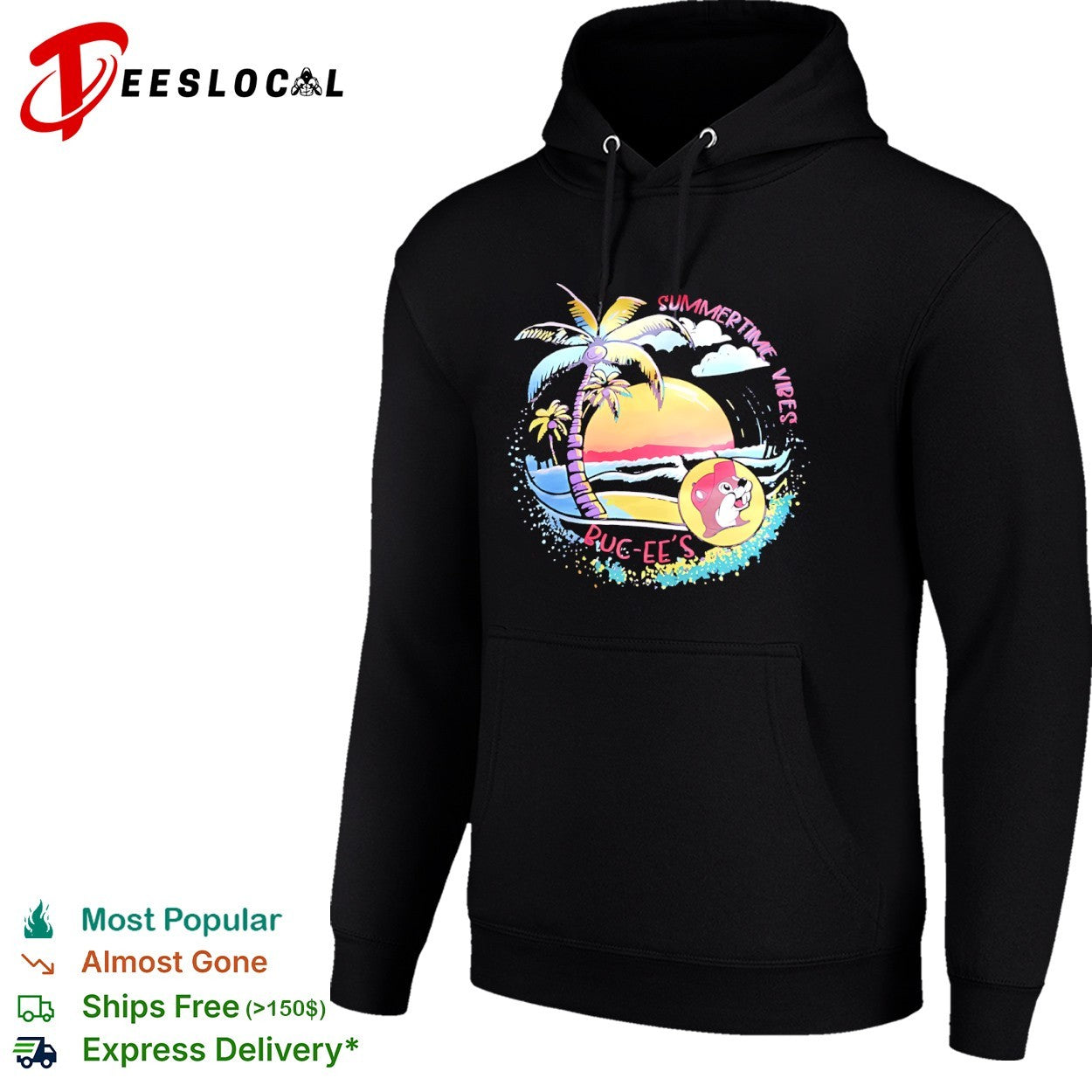 Buc-ee’s Summertime Vibes Tropical Beach shirt