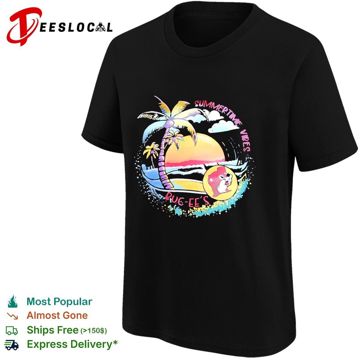 Buc-ee’s Summertime Vibes Tropical Beach shirt