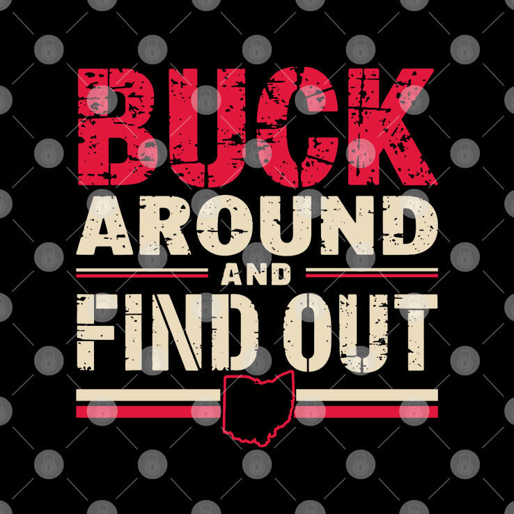 Buck Around And Find Out Ohio Map T Shirt