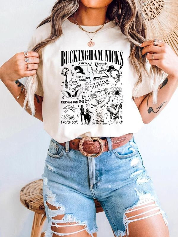 Buckingham Nicks Shirt, New Album Stevie Nicks Shirt, Stevie Nicks Concert Shirt Hoodie Sweatshirt | HappyPodTees.com