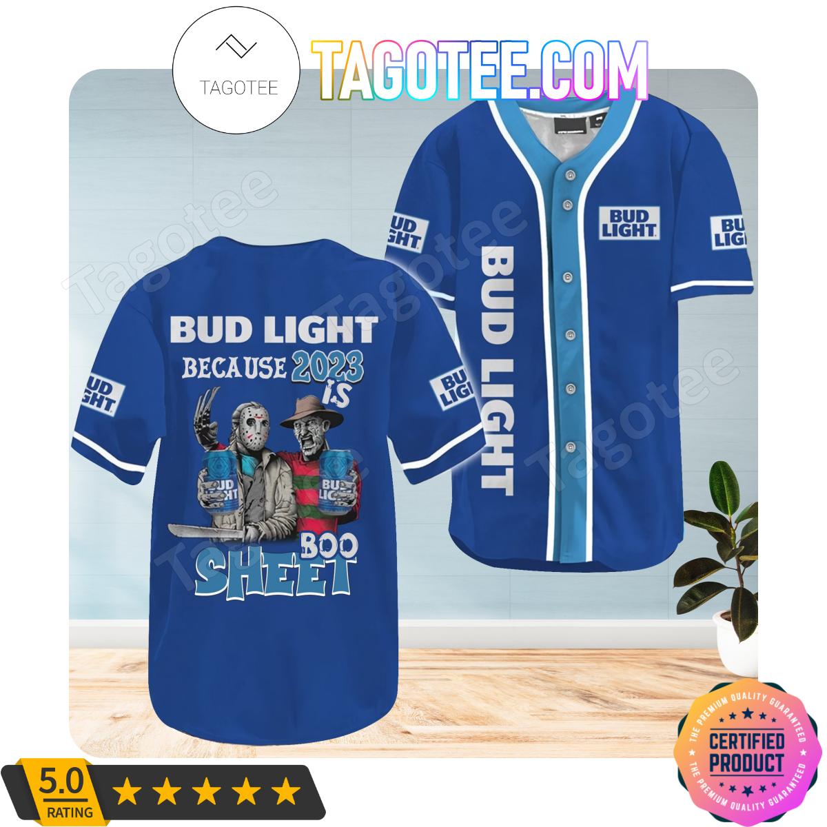 Bud Light Freddy And Jason 2023 Boo Sheet Jerseys