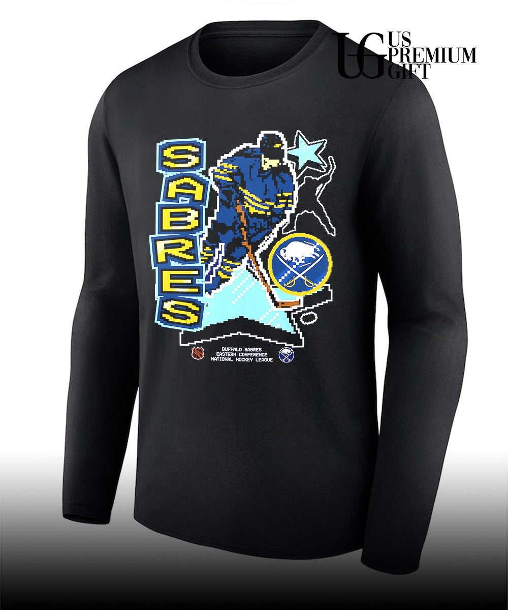 Buffalo Sabres Eastern Conference National Hockey League 8 bit shirt