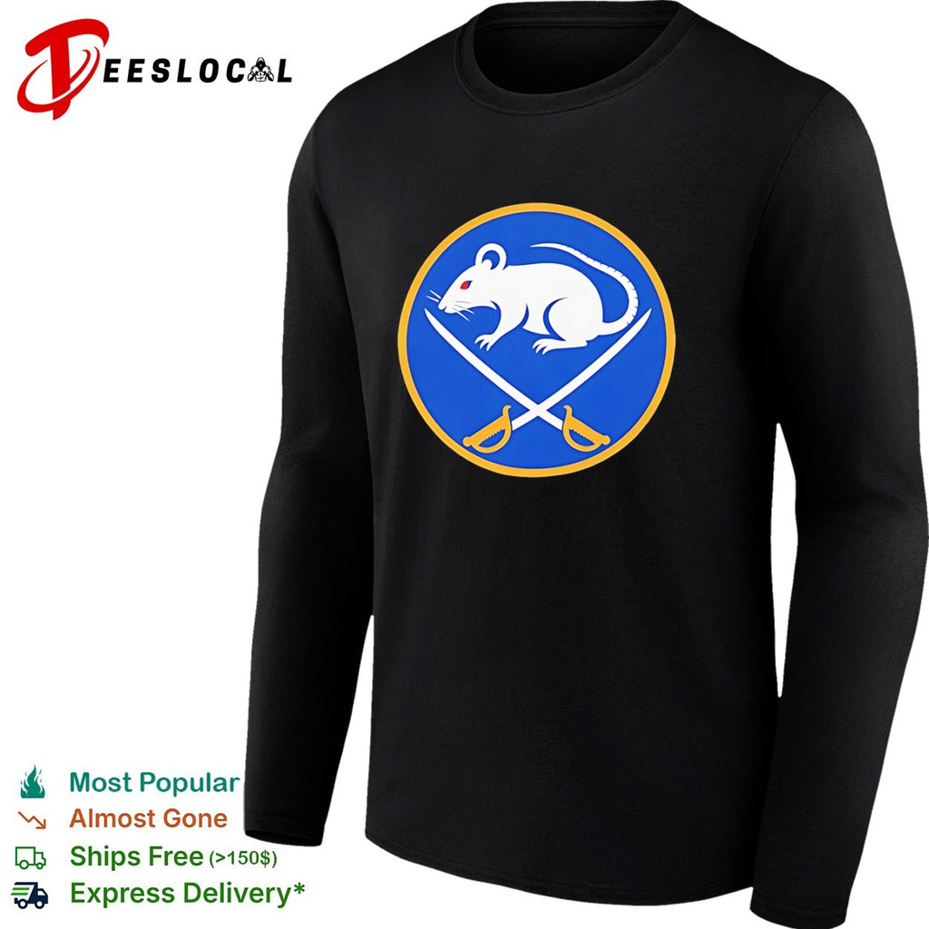 Buffalo Sabres Rat Logo Parody NHL hockey shirt