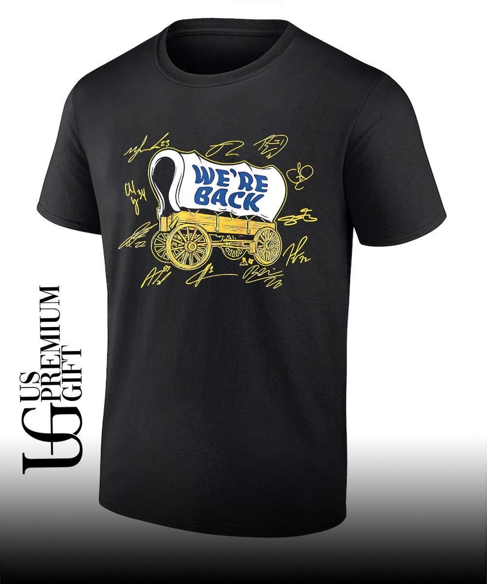 Buffalo Sabres hockey wagon we’re back siganture shirt