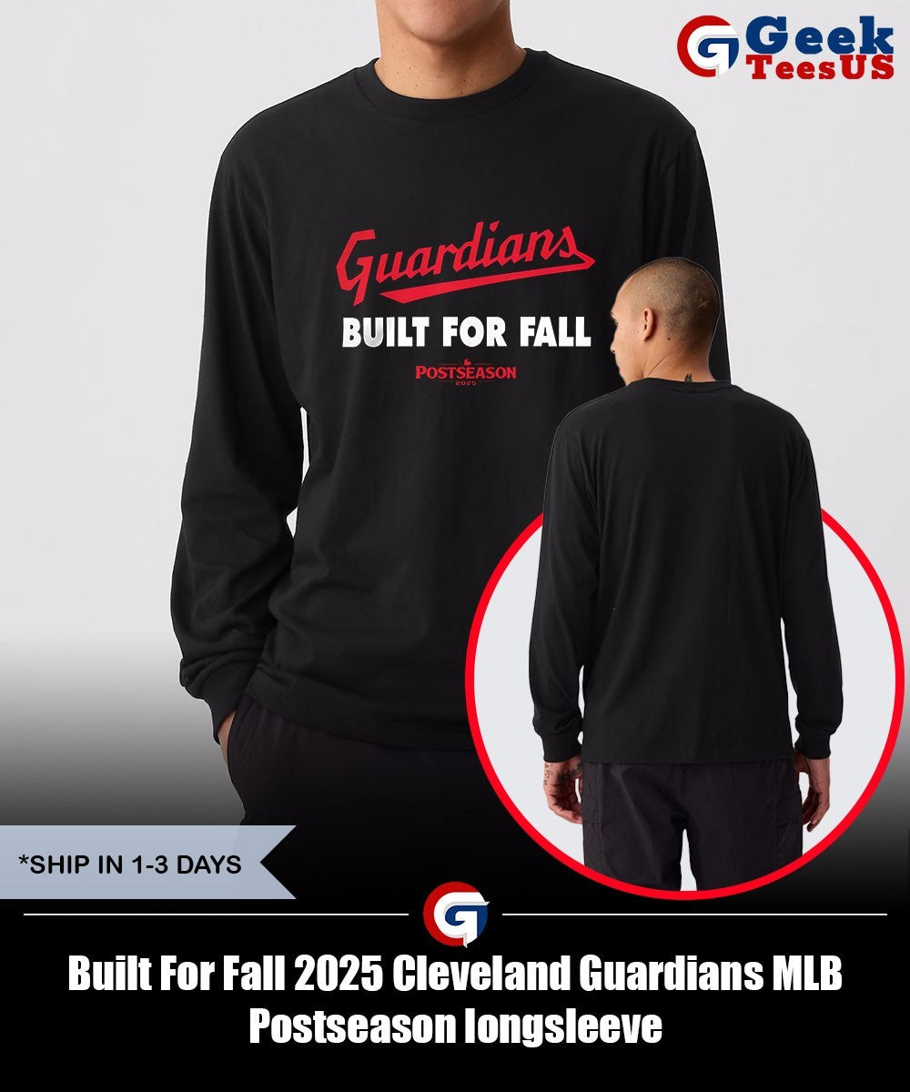 Built For Fall 2025 Cleveland Guardians MLB Postseason shirt