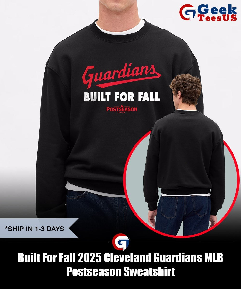 Built For Fall 2025 Cleveland Guardians MLB Postseason shirt