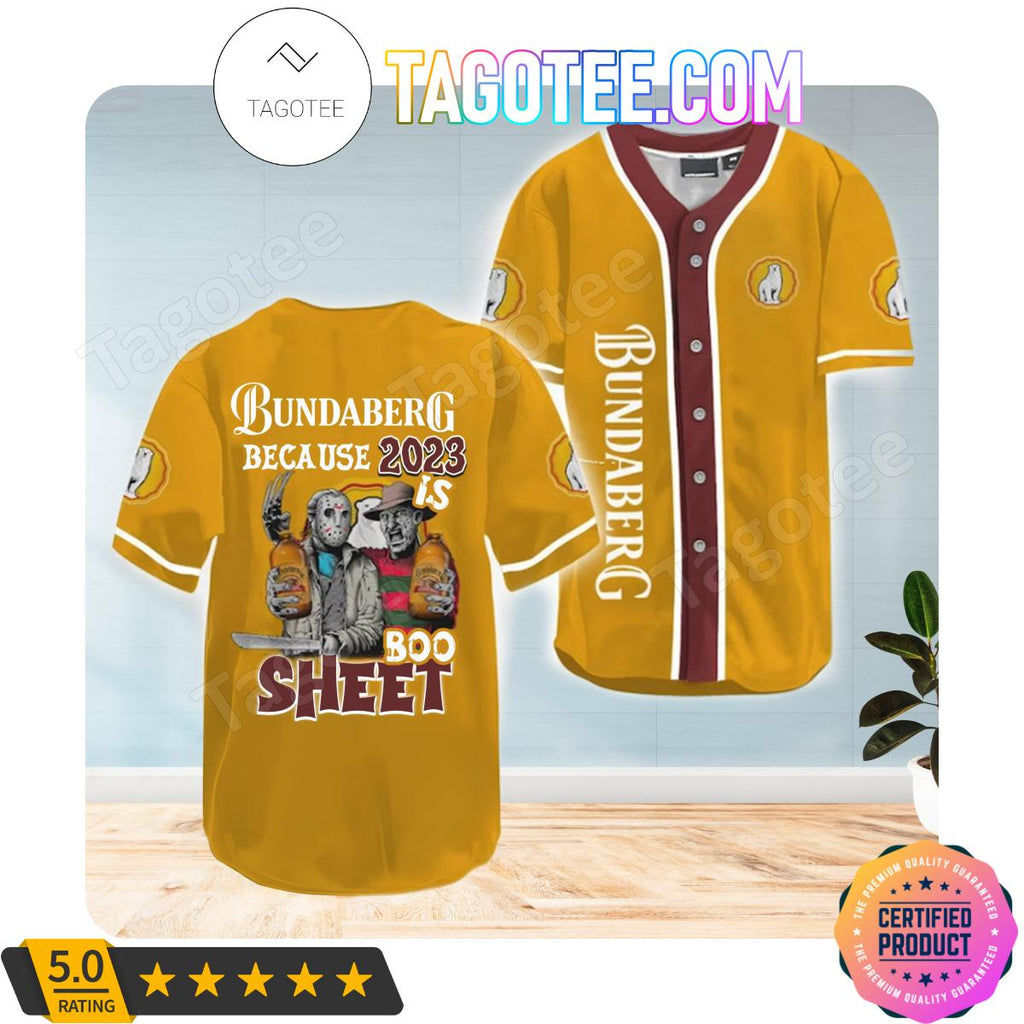 Bundaberg Freddy And Jason 2023 Boo Sheet Jerseys