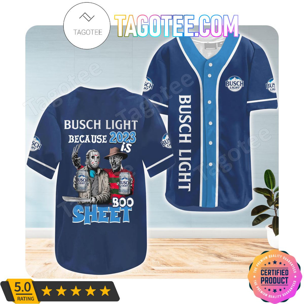Busch Light Freddy And Jason 2023 Boo Sheet Jerseys
