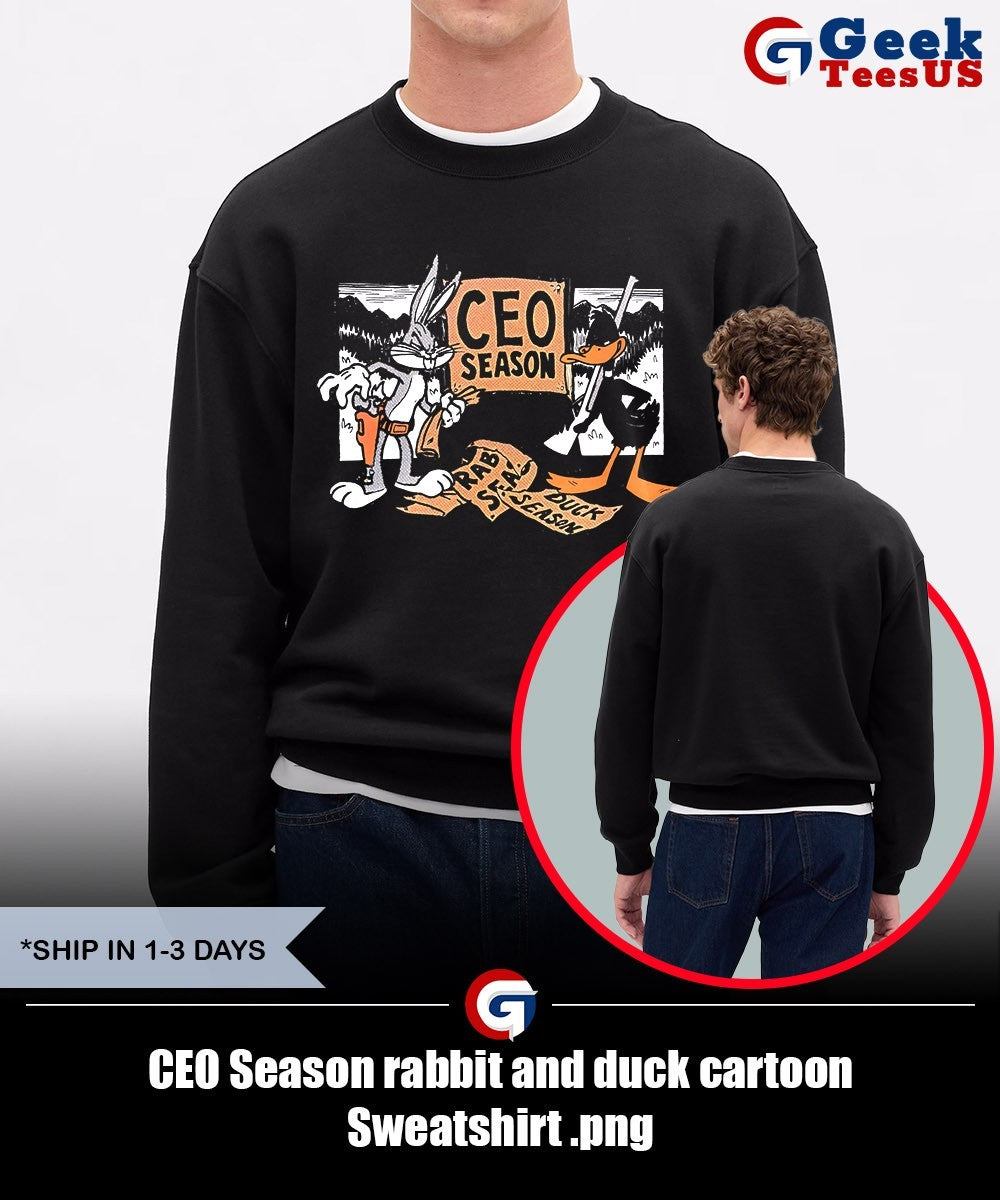 CEO Season rabbit and duck cartoon shirt