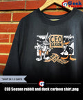 CEO Season rabbit and duck cartoon shirt