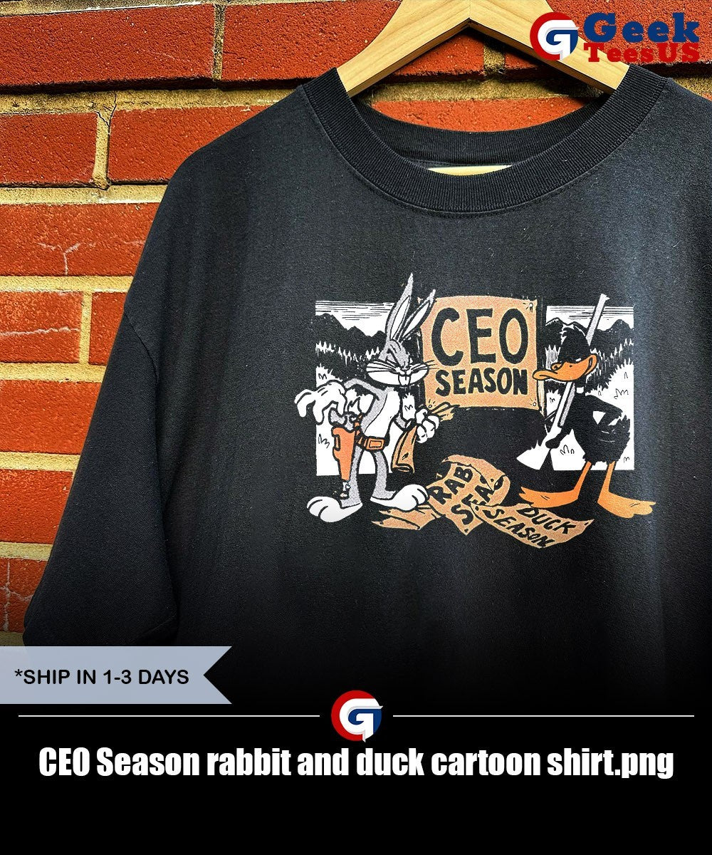 CEO Season rabbit and duck cartoon shirt