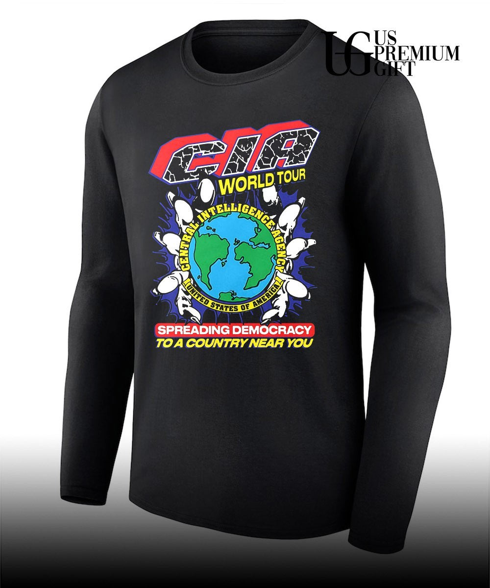 CIA world tour spreading democracy to a country near you shirt