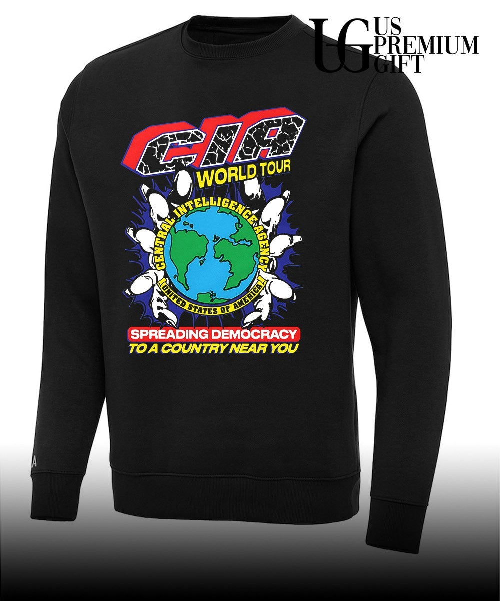 CIA world tour spreading democracy to a country near you shirt