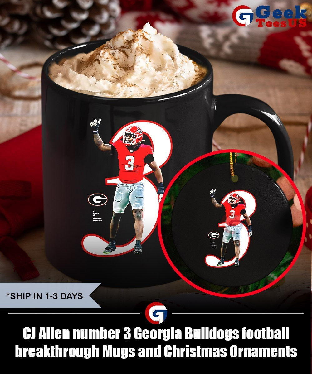 CJ Allen number 3 Georgia Bulldogs football breakthrough shirt