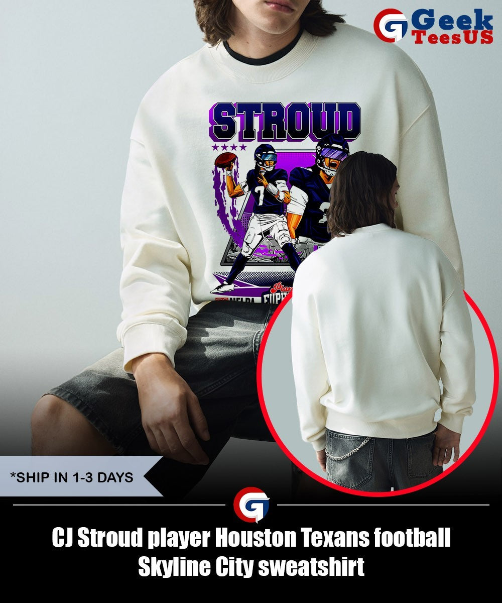 CJ Stroud player Houston Texans football Skyline City shirt