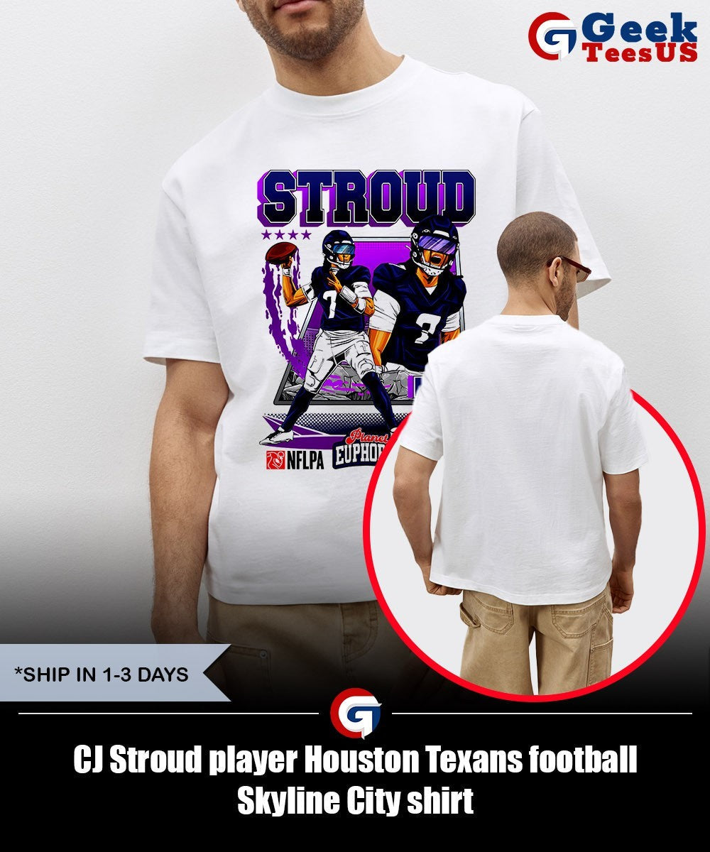 CJ Stroud player Houston Texans football Skyline City shirt