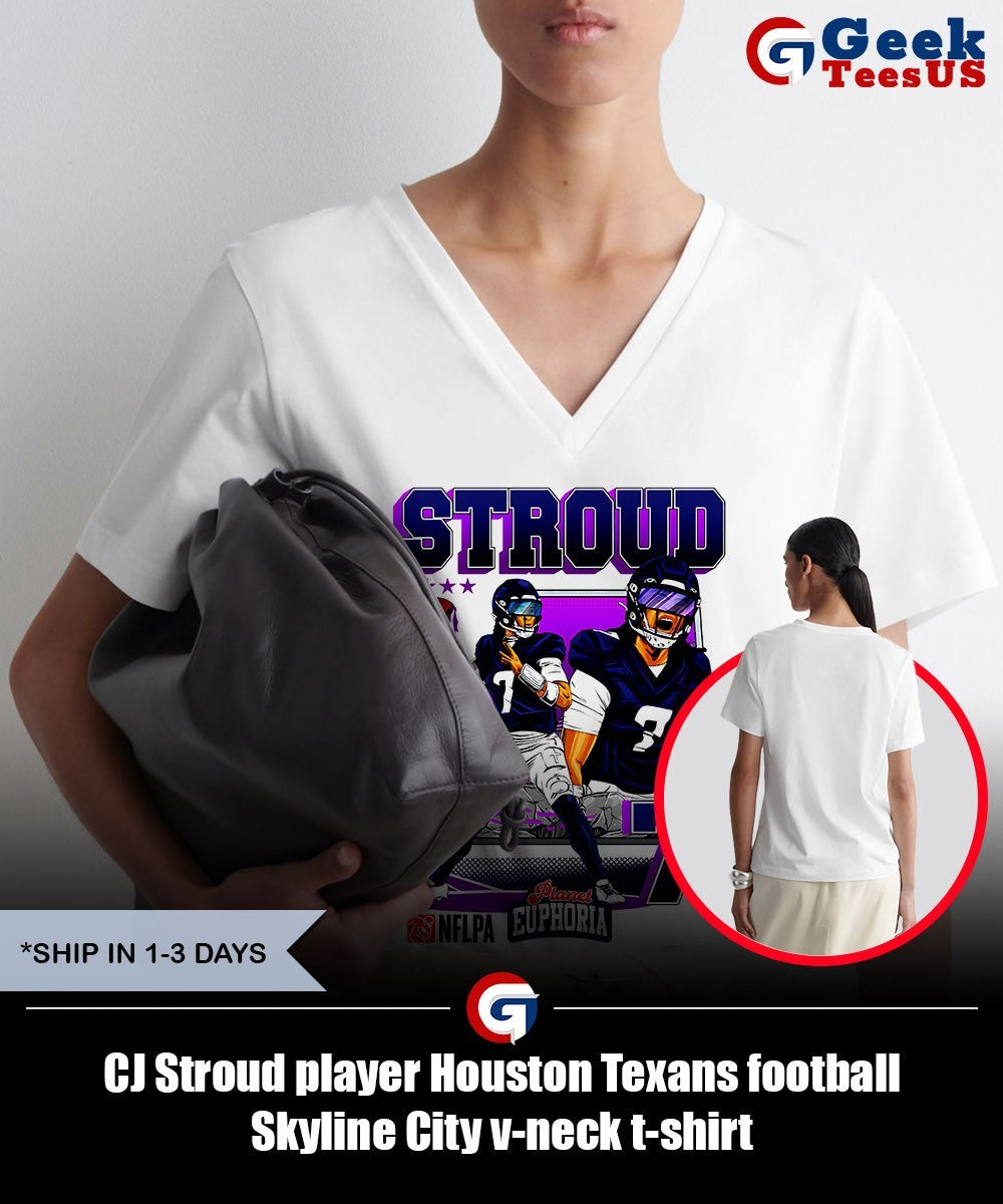 CJ Stroud player Houston Texans football Skyline City shirt